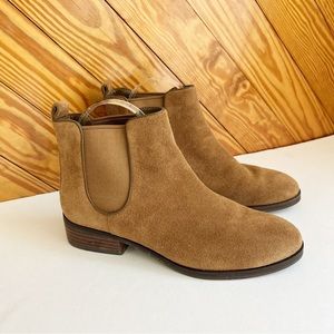 Cole Haan Suede Leather Chelsea Boot Camel Tan